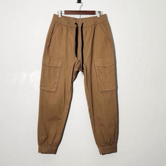 ITALYMORN Men's Cargo Jogger Pants Size Large - Picture 1 of 7